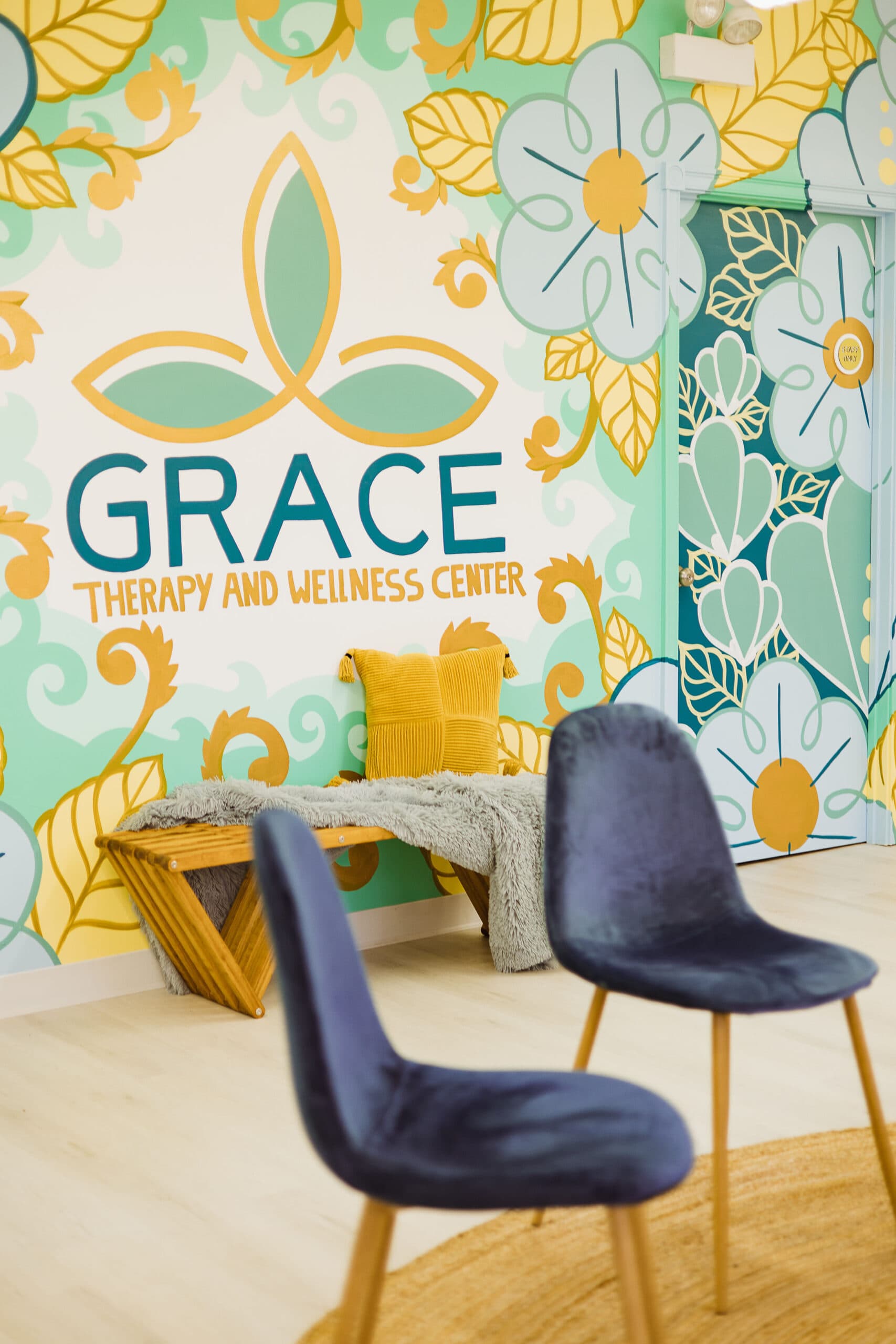 Grace Therapy and Wellness Center office mural